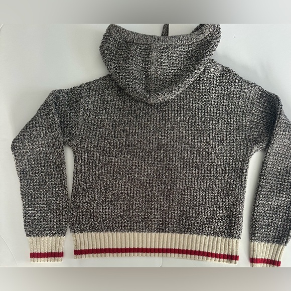 Roots Black and Cream Knit Hoodie - Picture 4 of 10